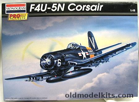 Monogram 1/48 F4U-5N Corsair Pro Modeler - (F4U5), 85-5980 plastic model kit